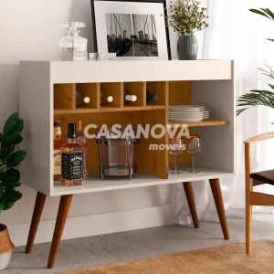 APARADOR EJ C/ ADEGA NEW ODIN OFF WHITE / FREIJO