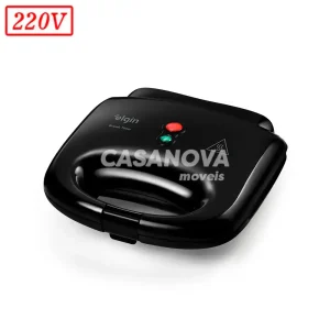 SANDUICHEIRA GRILL ELGIN BREAK TIME 800W 220V PRETA