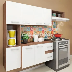 COZINHA FELLICCI COMPACTA MALI C/ BALCAO TEKA/BRANCO