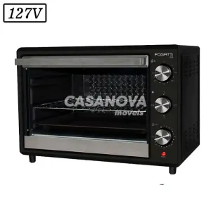 FORNO ELETRICO FOGATTI I50 50L 127V PRETO