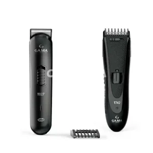 KIT MAQUINA CORTAR CABELO GAMA T747 BLACK TITANIUM USB