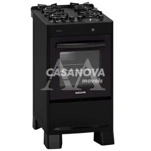 FOGAO 4B SUGGAR PISO NEO MAX MESA VIDRO PRETO