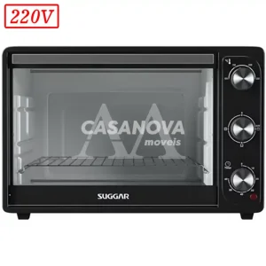 FORNO ELETRICO SUGGAR 42L 220V PRETO