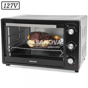 FORNO ELETRICO SUGGAR 50L 127V PRETO